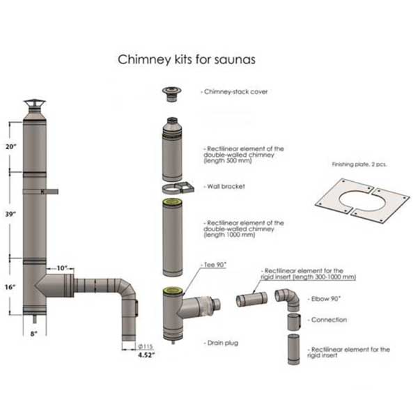 Chimney Set for out the Side with Elbow Product ID: CHIELB