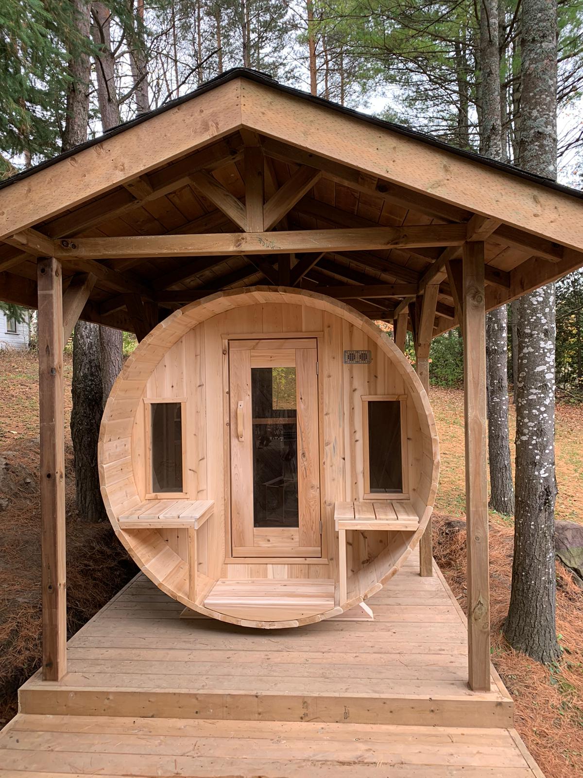 CT Tranquility Barrel Sauna Product ID: CTC2345W