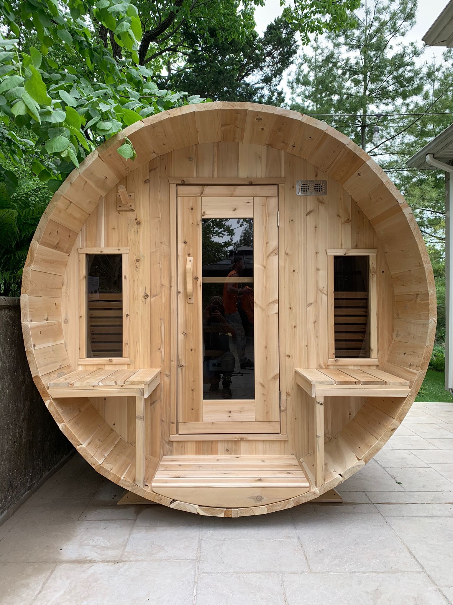 CT Tranquility Barrel Sauna Product ID: CTC2345W