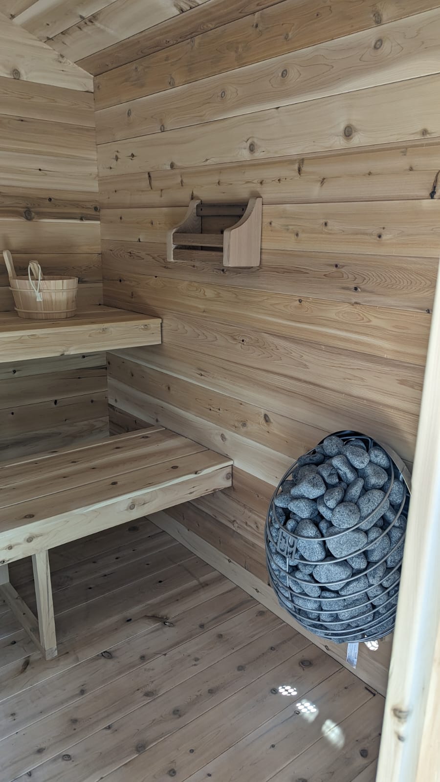 CT Georgian Cabin Sauna with Porch Product ID: CTC88PW