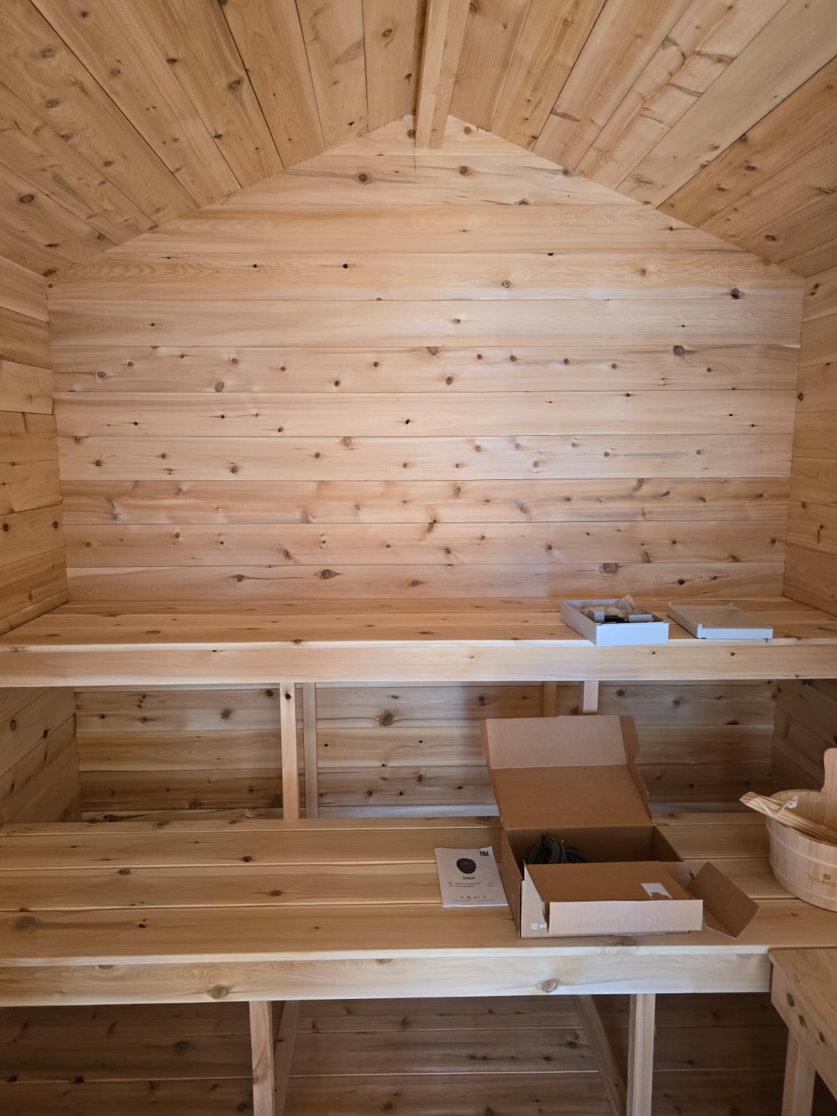 CT Georgian Cabin Sauna with Porch Product ID: CTC88PW