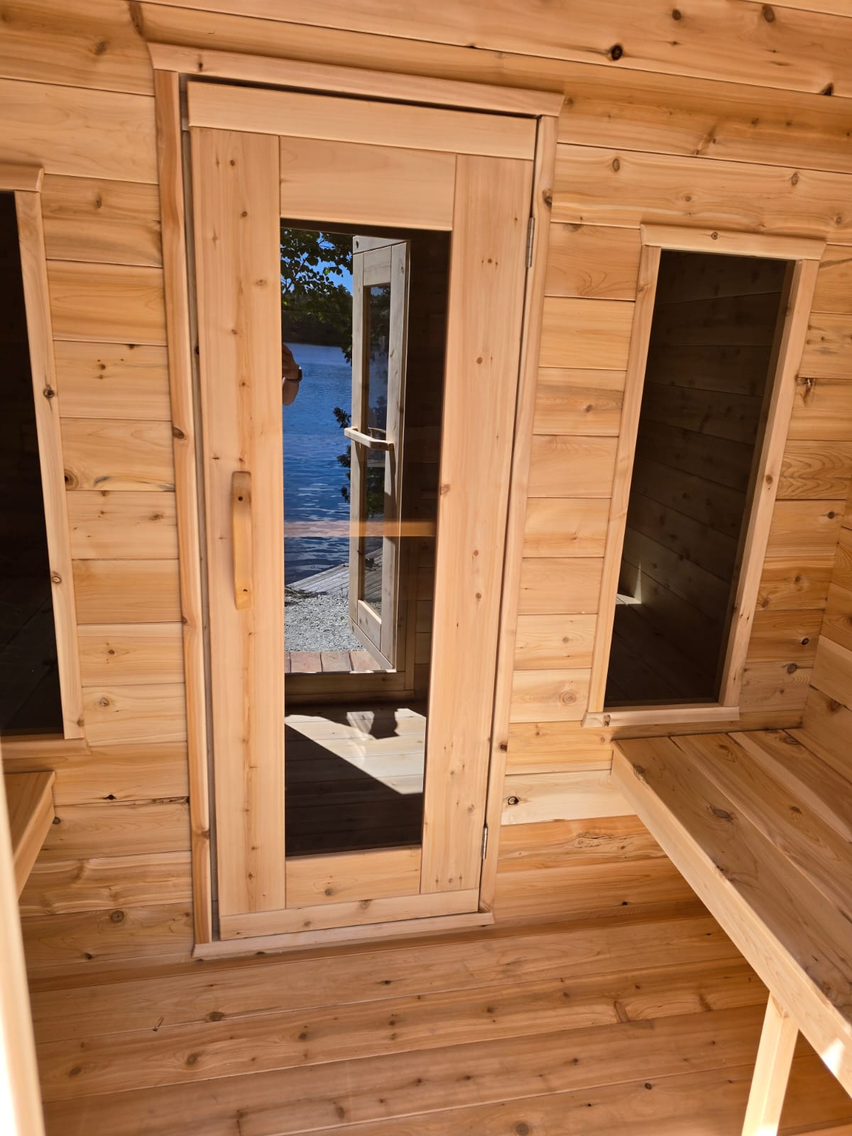CT Georgian Cabin Sauna with Porch Product ID: CTC88PW