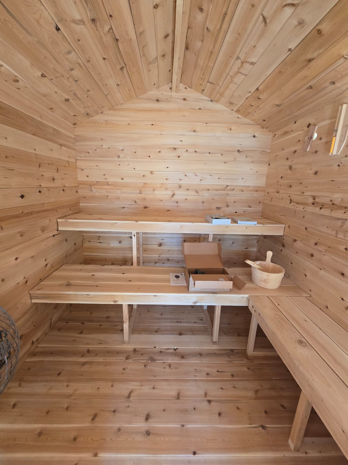 CT Georgian Cabin Sauna with Porch Product ID: CTC88PW
