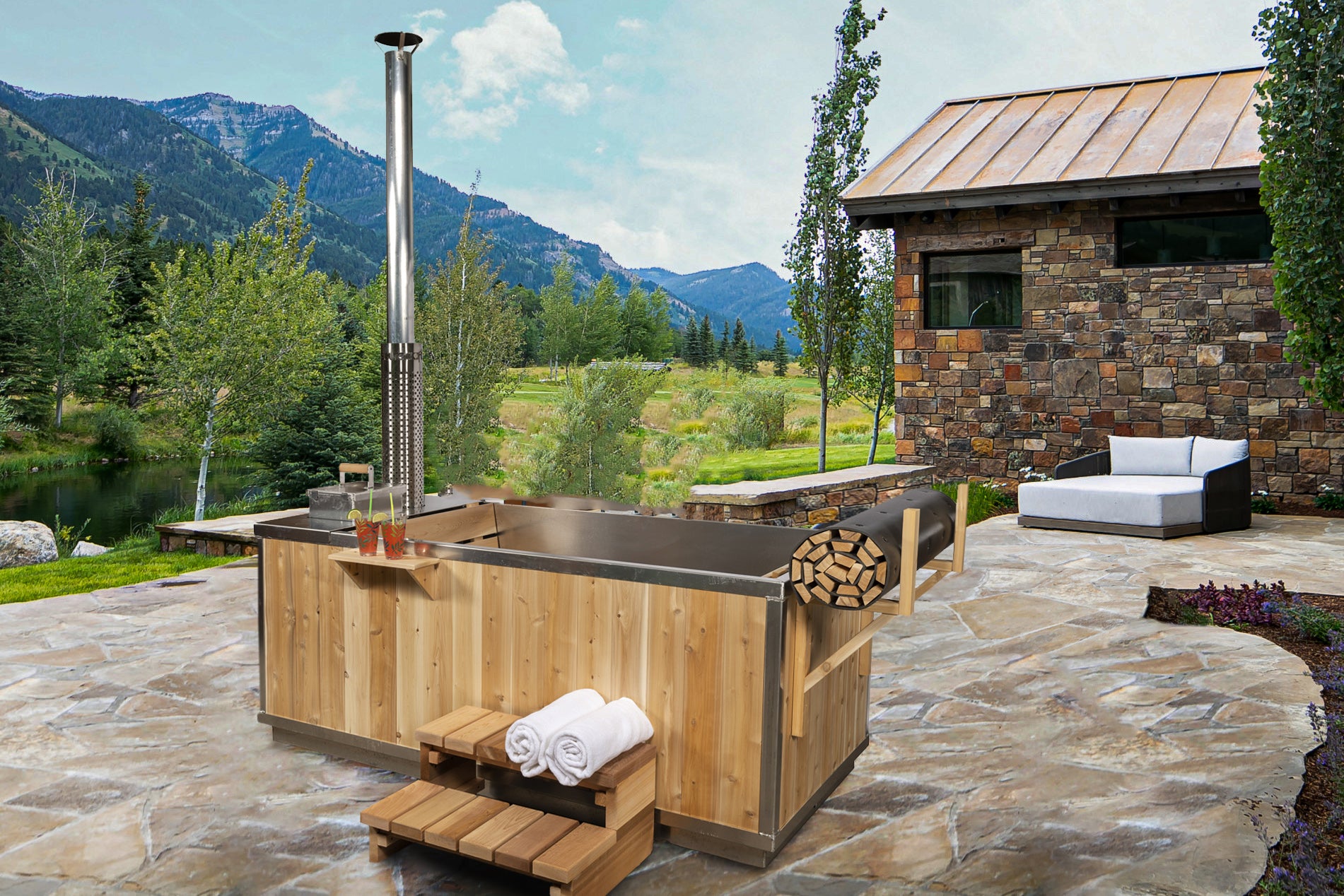 The Starlight Wood Burning Hot Tub Product ID: CT372W