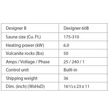 FINNLEO- Designer B 6KW Sauna Heater with Rocks Product ID: 9053-206