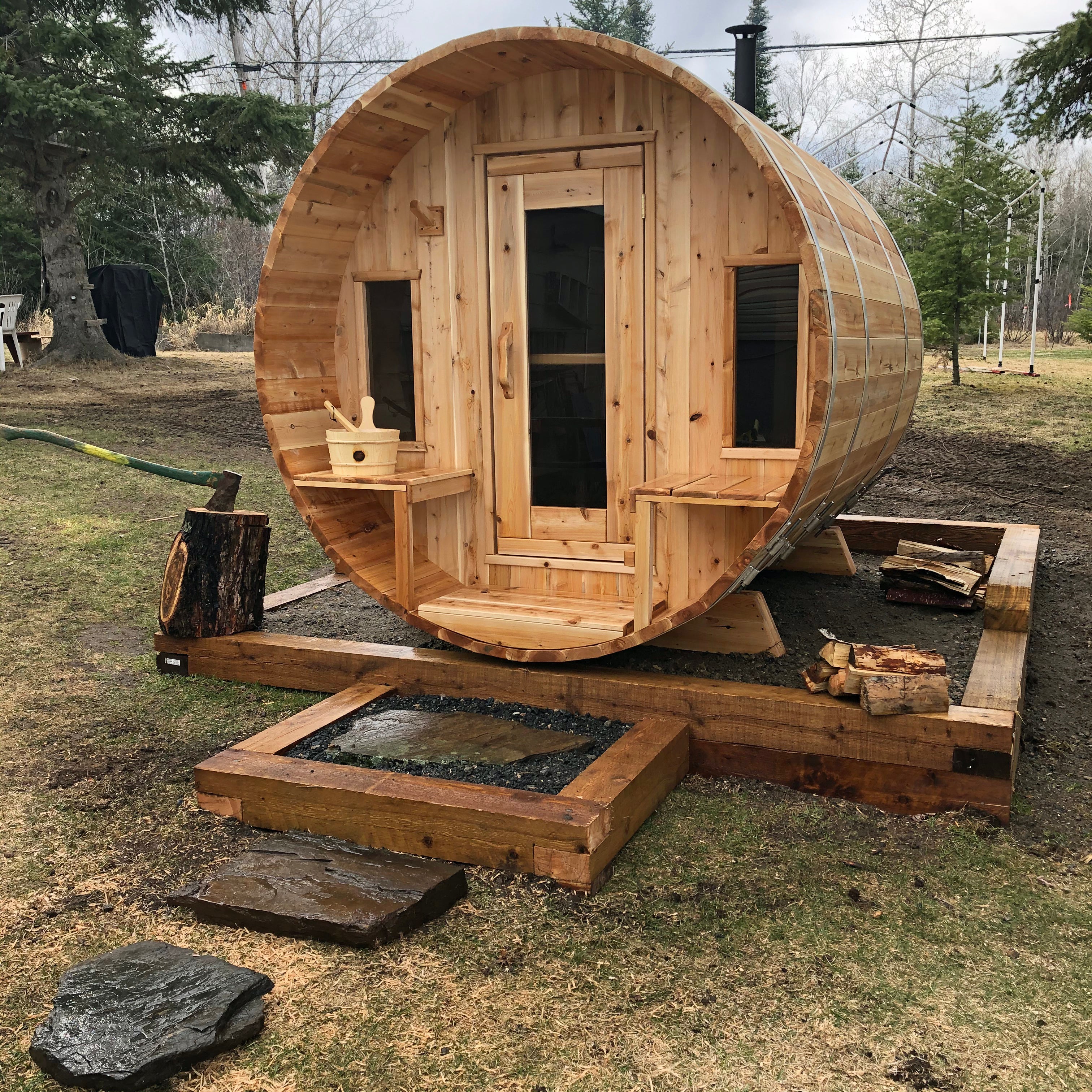 CT Tranquility Barrel Sauna Product ID: CTC2345W