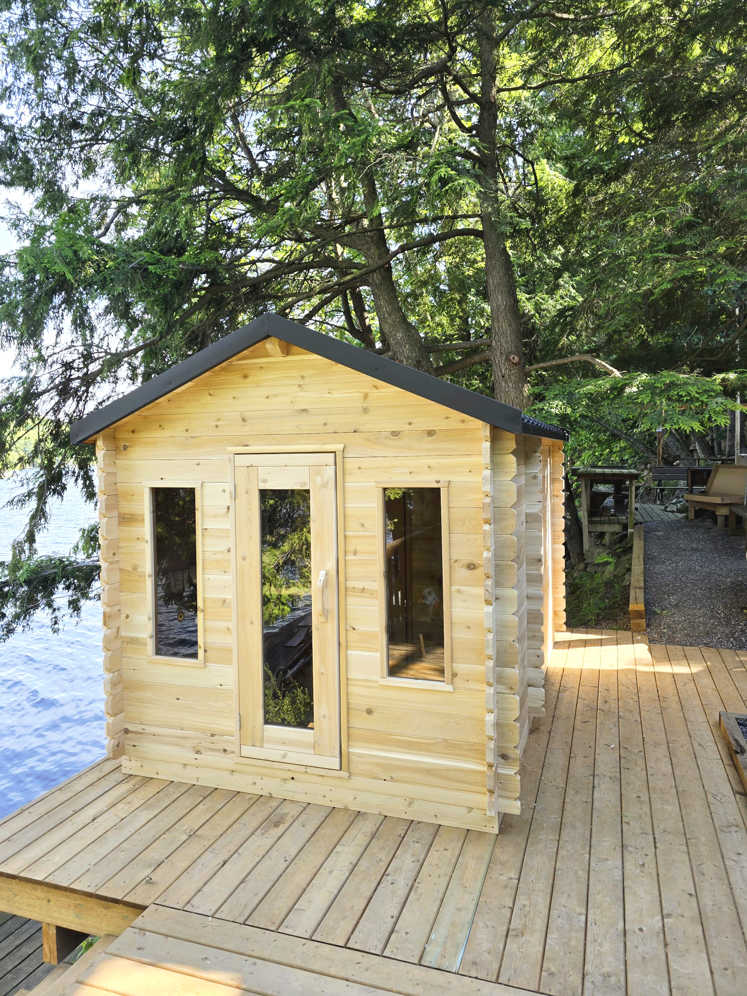 CT Georgian Cabin Sauna with Changeroom Product ID: CTC88CW