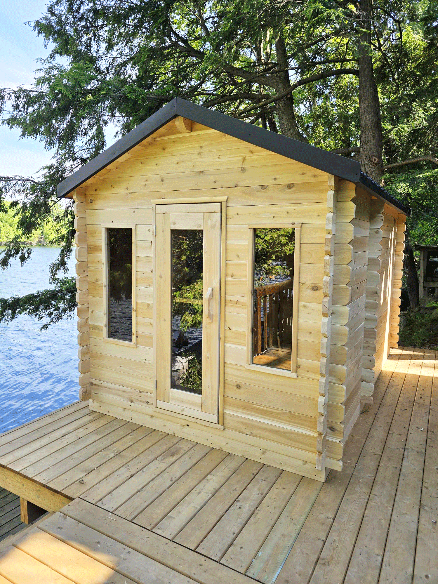CT Georgian Cabin Sauna with Changeroom Product ID: CTC88CW
