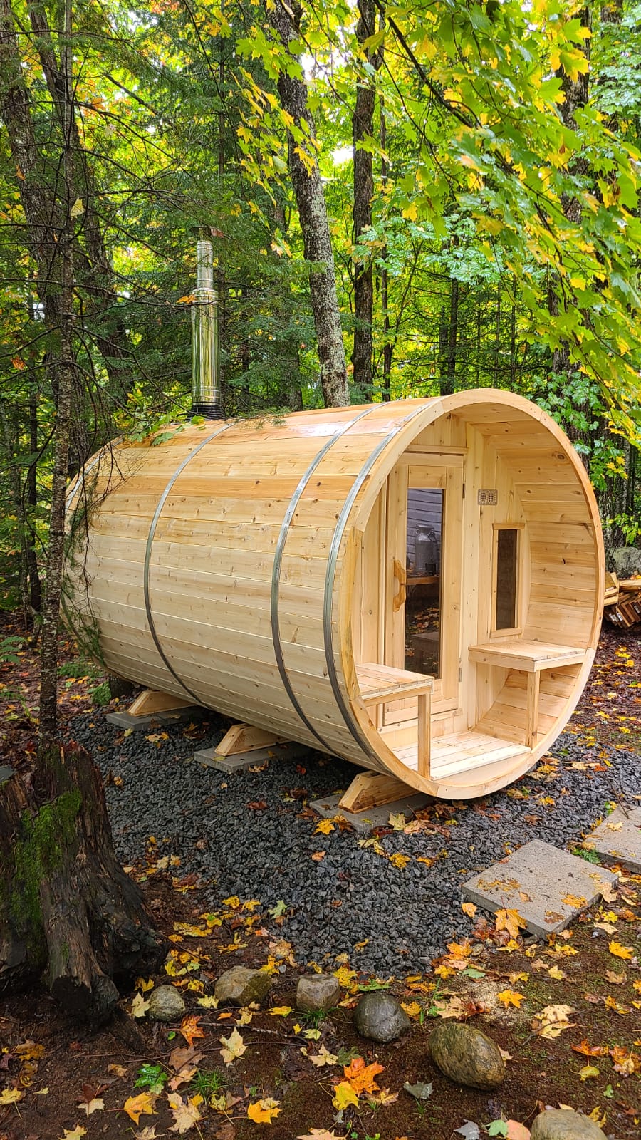 CT Tranquility Barrel Sauna Product ID: CTC2345W