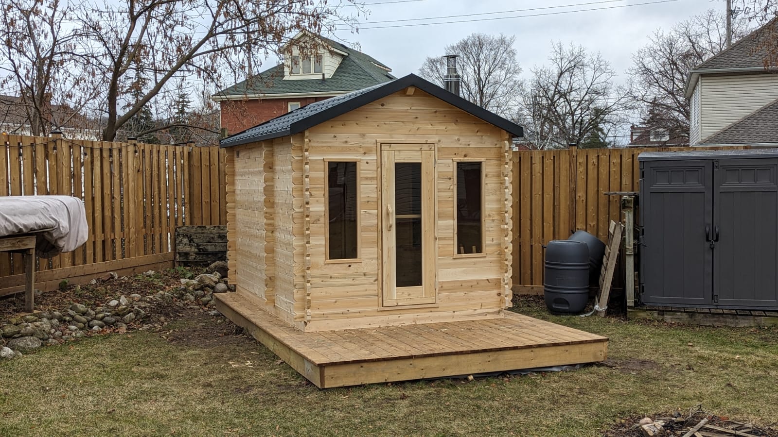 CT Georgian Cabin Sauna with Changeroom Product ID: CTC88CW