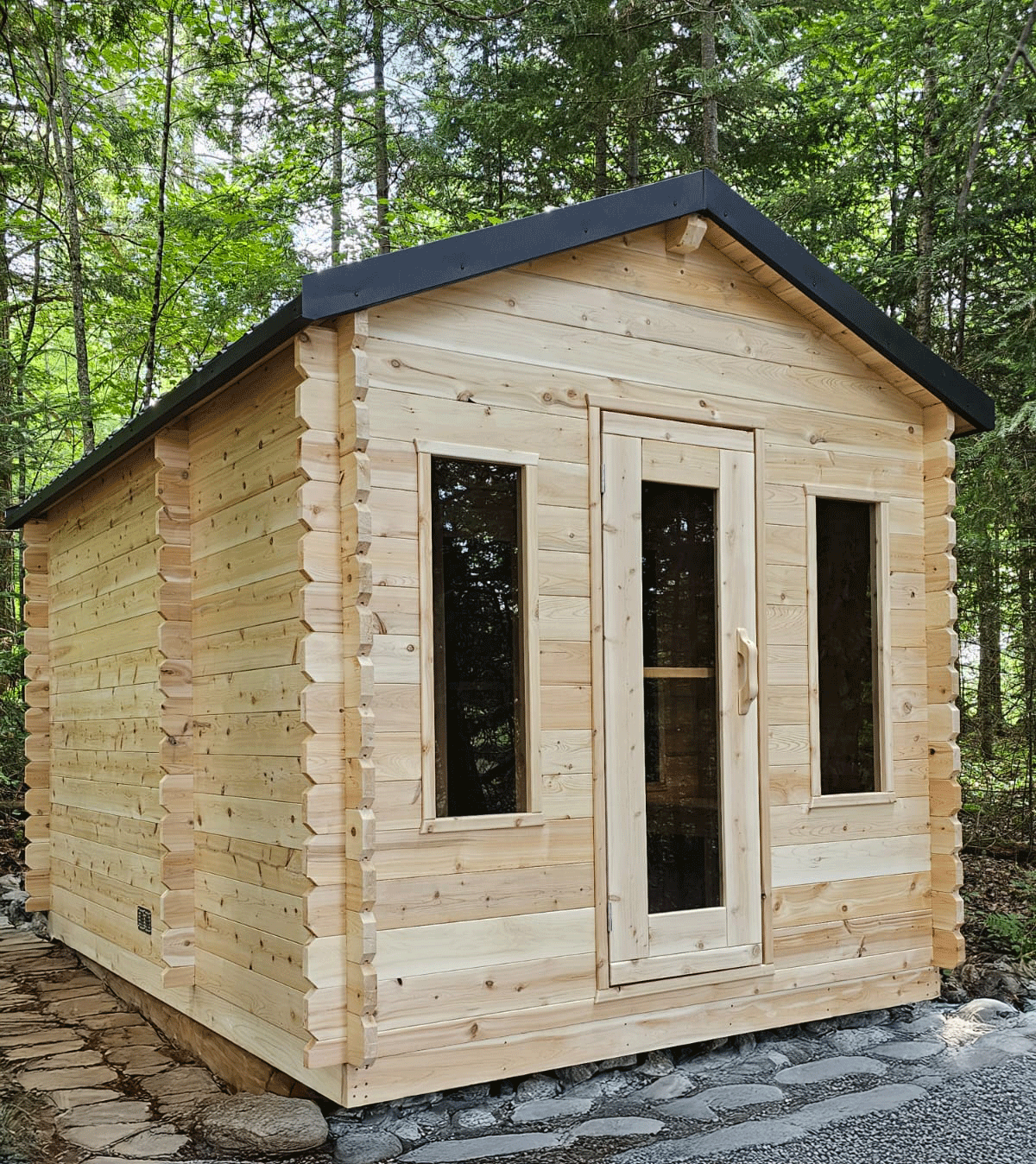 CT Georgian Cabin Sauna with Changeroom Product ID: CTC88CW