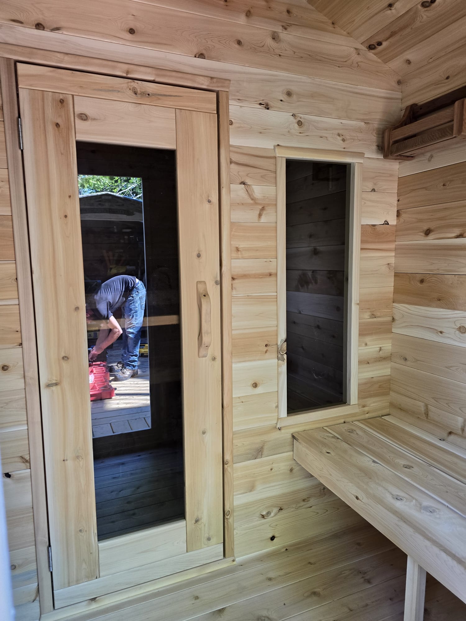 CT Georgian Cabin Sauna with Changeroom Product ID: CTC88CW