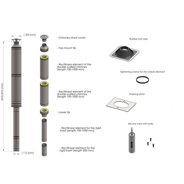 Chimney Set for out the TOP Product ID: SB214