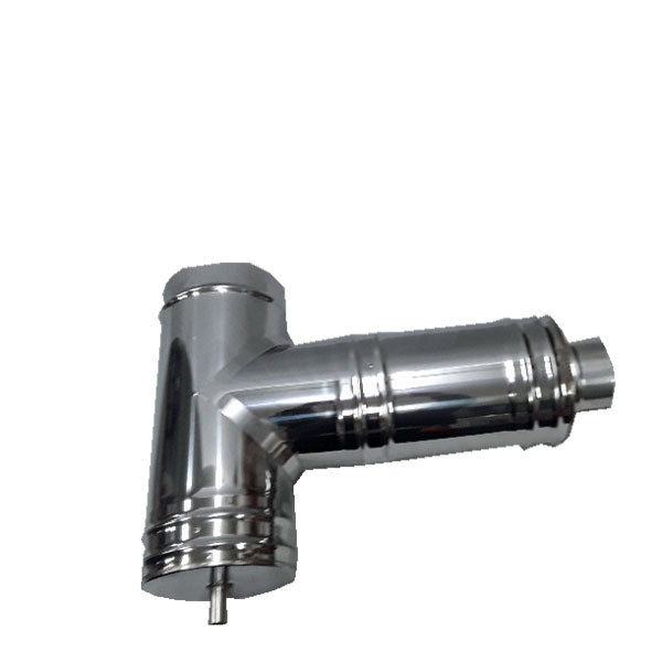 Extended Stainless "T" for Insulated Chimney Product ID: SB228