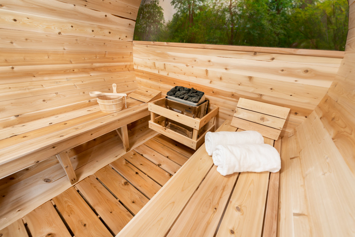 Serenity MP Barrel Sauna Product ID: CTC2245MPW